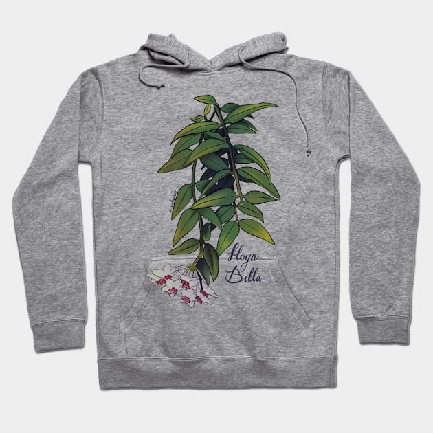 Hoya bella in bloom Hoodie by Wieskunde